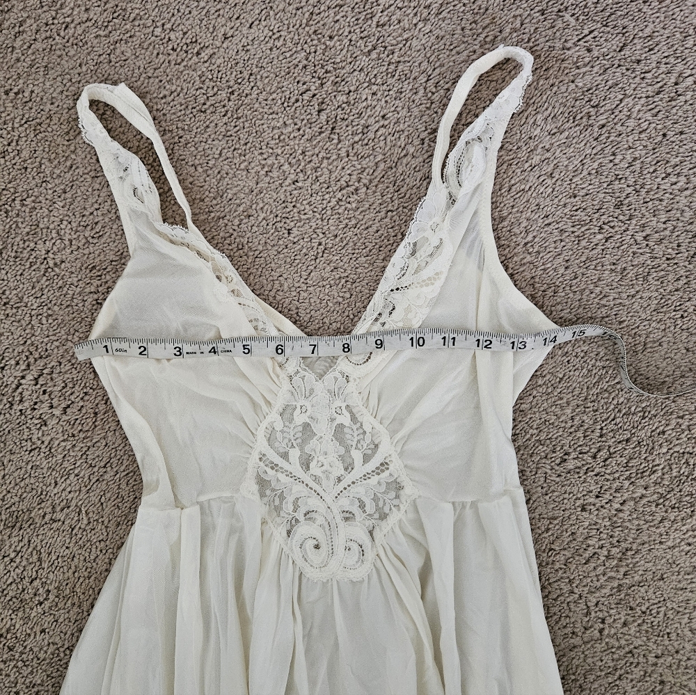 Olga Vintage Rare Cream Nightgown With Robe - Picture 10 of 15